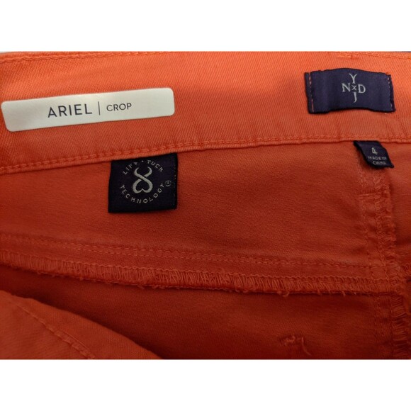 NYDJ Not Your Daughters Jeans Coral Lift Tuck Ariel Crop Jeans w Rhinestones  4 - Picture 6 of 11